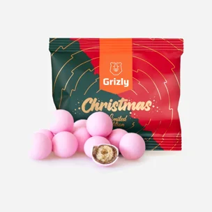 Knusprige Schneekugeln rosa