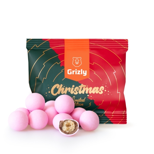 Knusprige Schneekugeln rosa