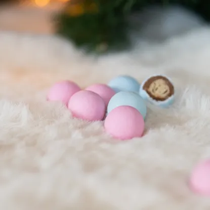 Knusprige Schneekugeln rosa