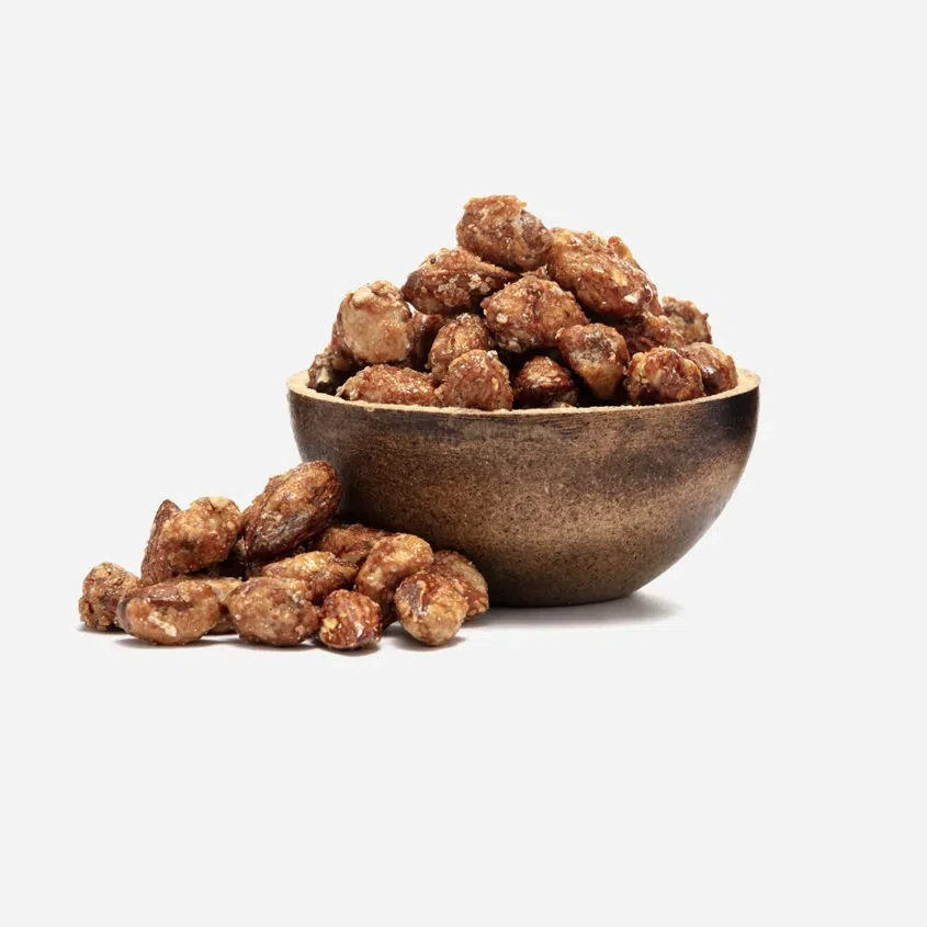 Mandeln in Ahornsirup