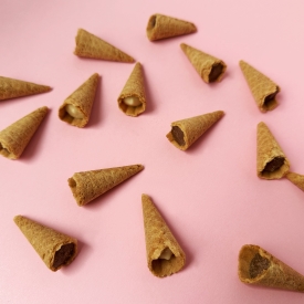 Mini-Cones mit Haselnussschoki