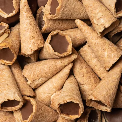 Mini-Cones mit Milchschoki