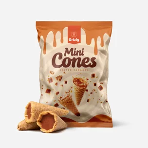 Mini-Cones mit Salzkaramell