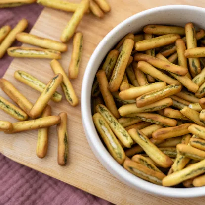 Mini Grissini Basilikum Knoblauch