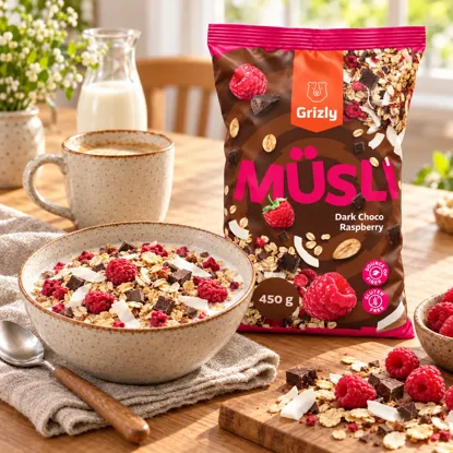 Müsli Zartbitterschokolade & Himbeere