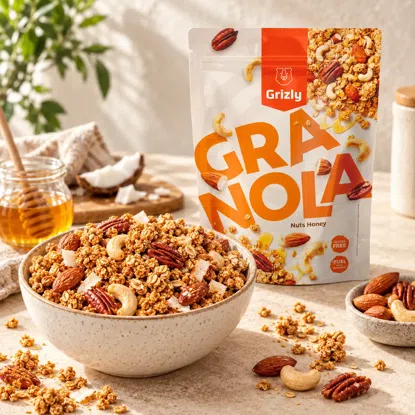 Nuss-Granola mit Honig