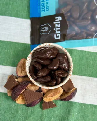 Pflaumen in Zartbitterschokolade