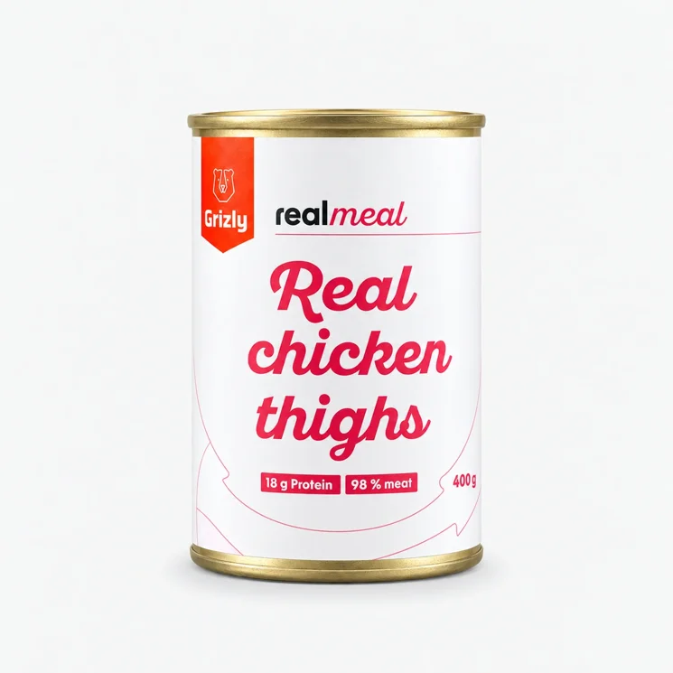 REAL MEAL Entbeinte Hähnchenschenkel im eigenen Saft