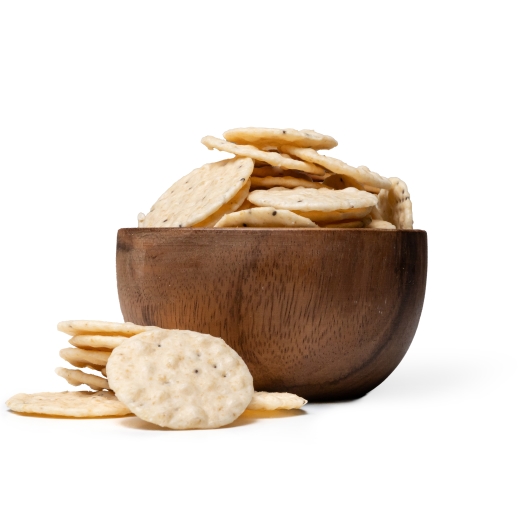 Reiskräcker mit Meersalz