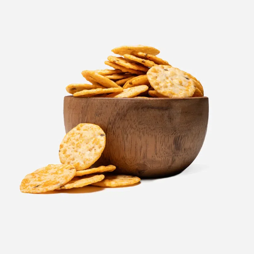 Reiskräcker Paprika und Chili