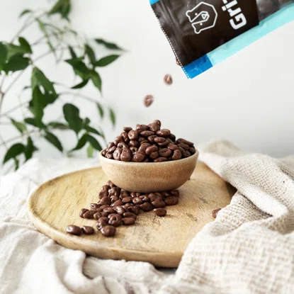 Rosinen in Vollmilchschokolade