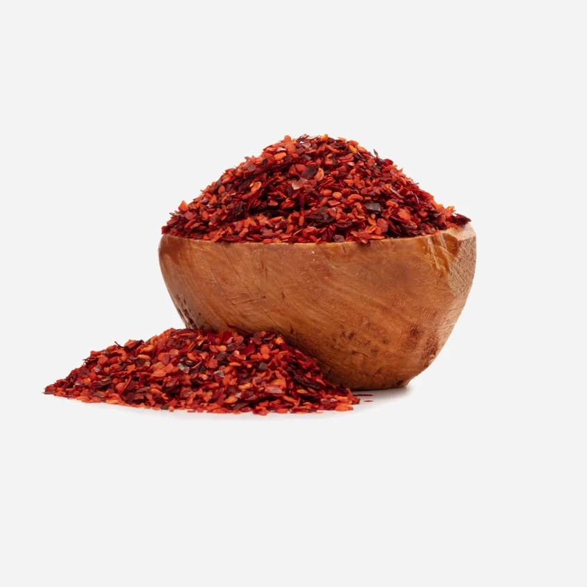 Rote Paprika halbsüß, zerstoßen