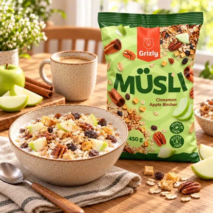 Ungebackenes Müsli mit Apfel & Zimt nach Bircher-Art