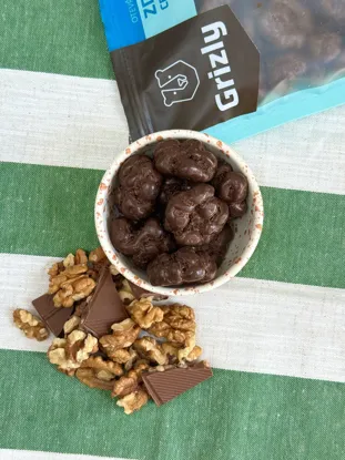 Walnüsse in Zartbitterschokolade